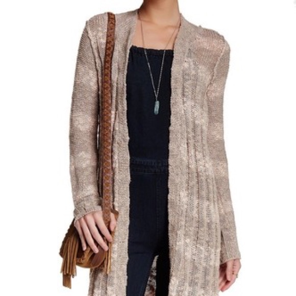 long knee length cardigan sweater